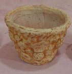 Rusty country decor - rose clay pot decor 