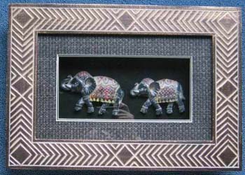 Picture wall decoration - Thailand elephant line pattern
