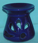 Blue daisy flower cut out spring summer design oil lamp 
